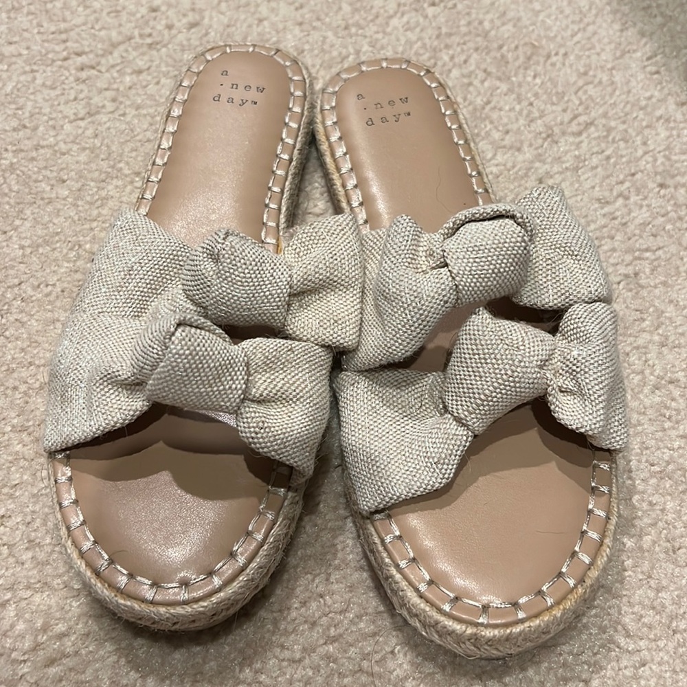 A new day knotted espadrille sandal 7.5